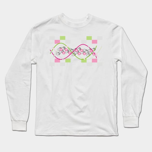 Molecular  Helix Long Sleeve T-Shirt by Sash8140